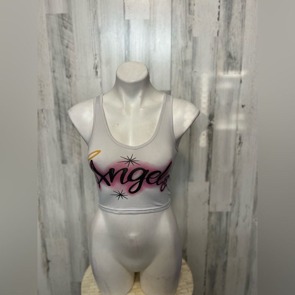 White crop top